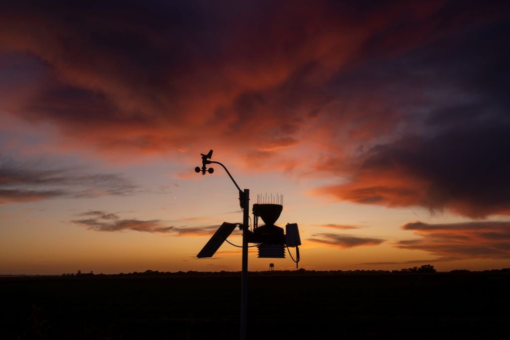 Weather Station Sunset - 1024