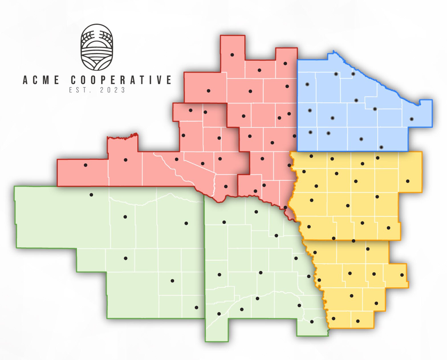 ACME Cooperative Multi-Site Graphic