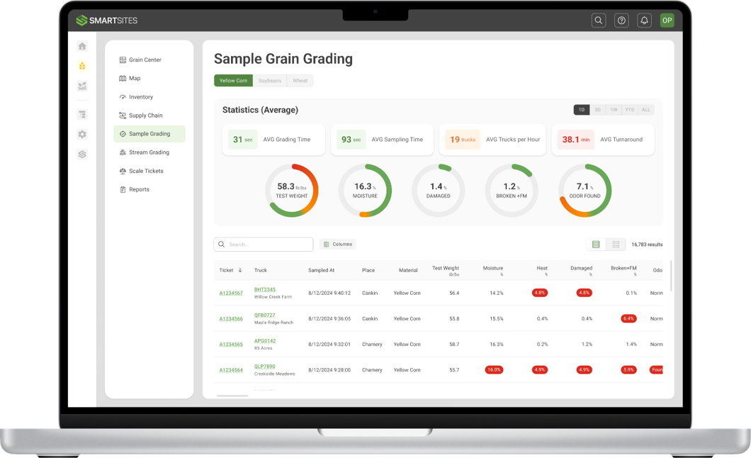 Grain Grading Software